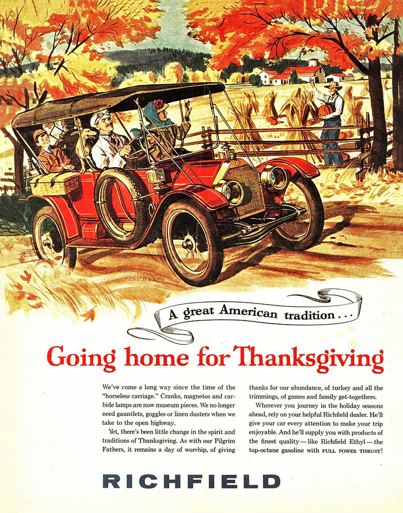 1927 Richland Gasoline Ad 