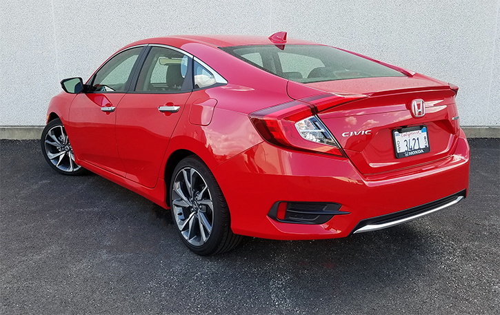 Civic Touring in Rally Red 