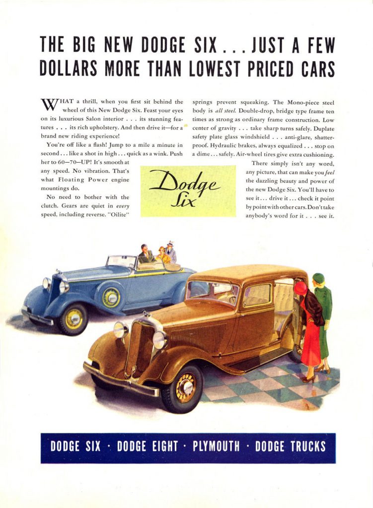 Depression Era Car Ads