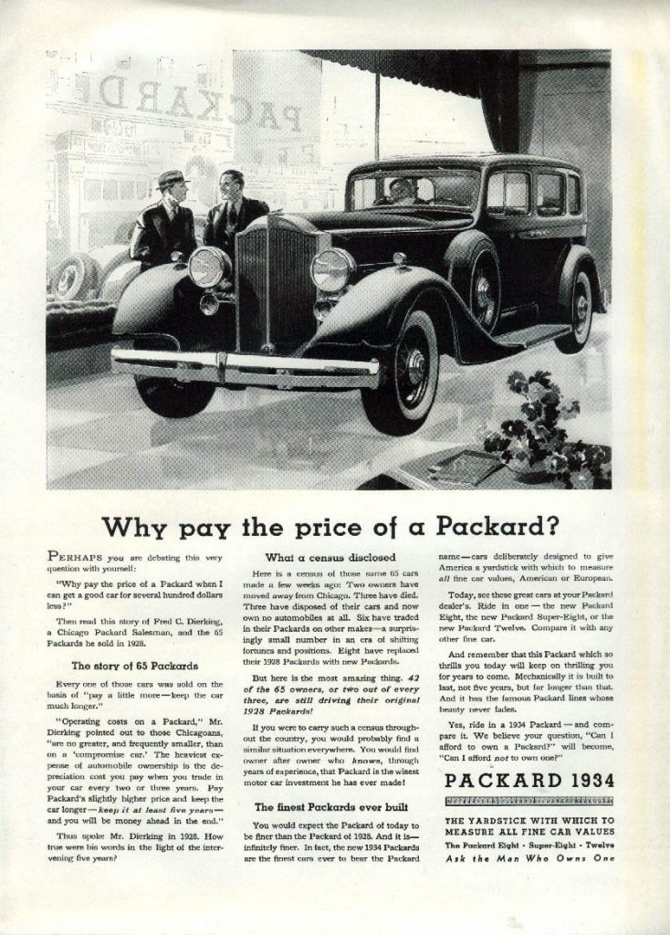 Depression Era Car Ads 