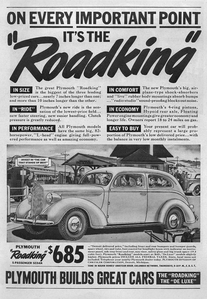 Depression Era Car Ads 