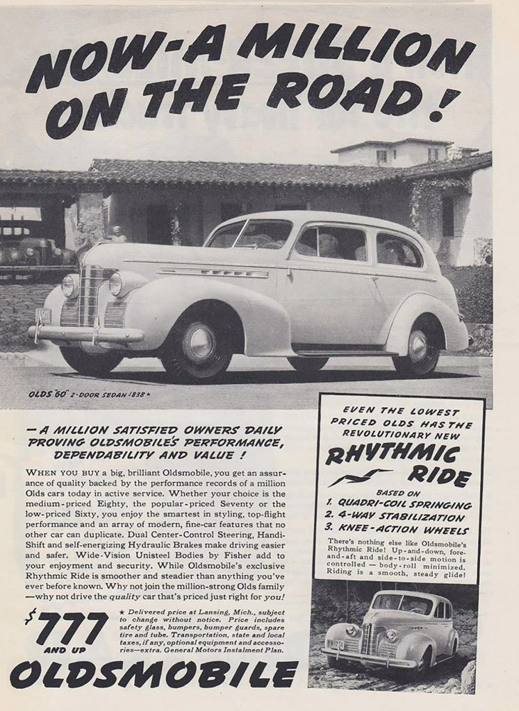 1938 Oldsmobile Ad 