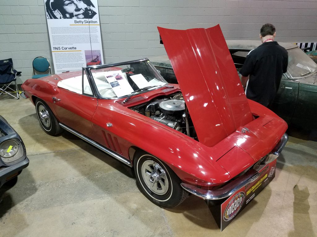 1965 Chevrolet Corvette convertible (formerly owned by record-setting pilot and driver Betty Skelton)
