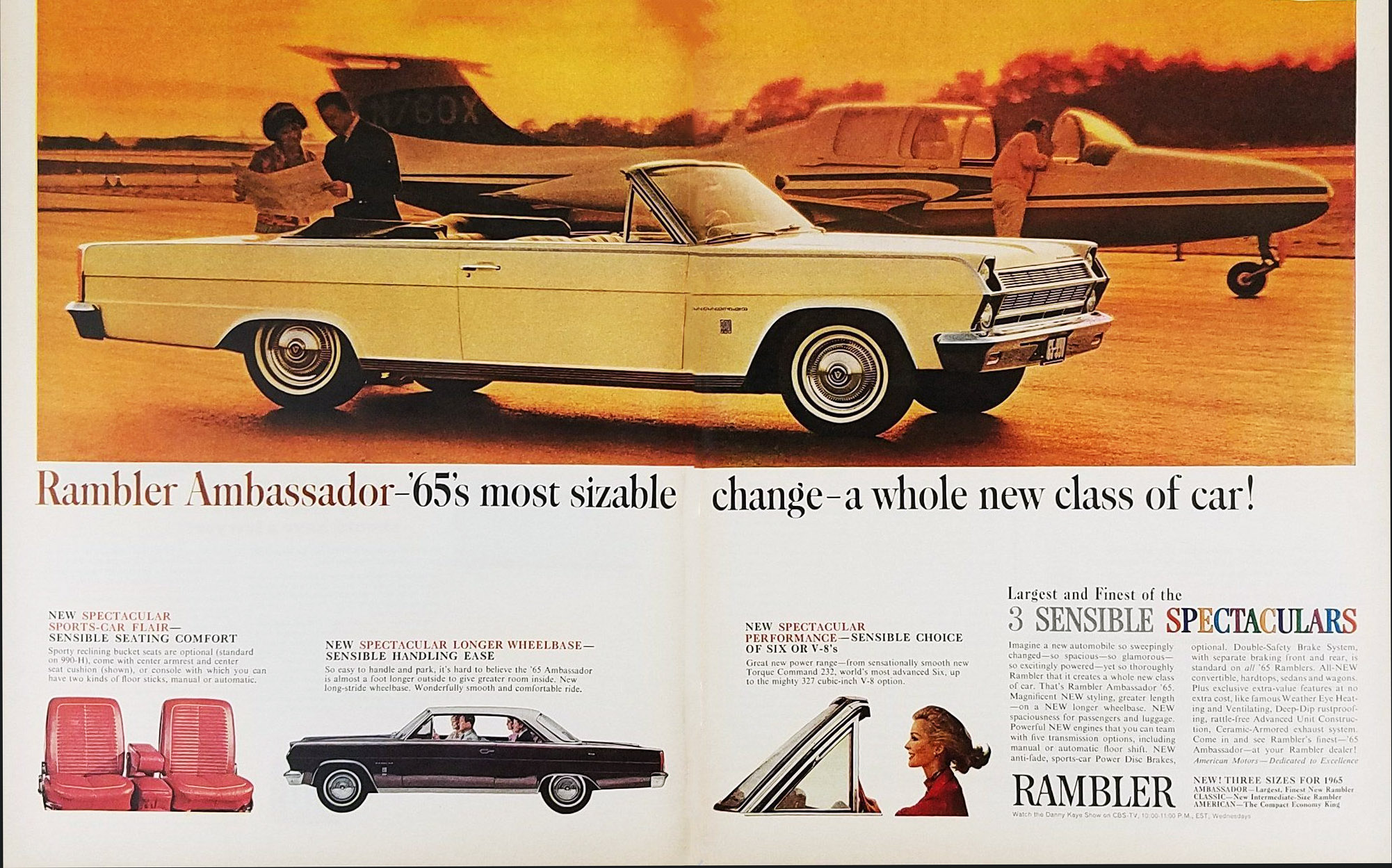 1965 Mercedes-Benz "fintail" Ad, Peilstege