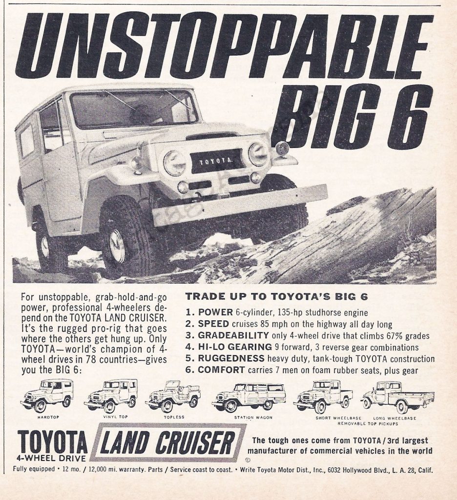 1965 Toyota Land Cruiser Ad 