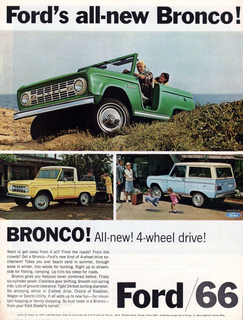 1966 Ford Bronco Ad 