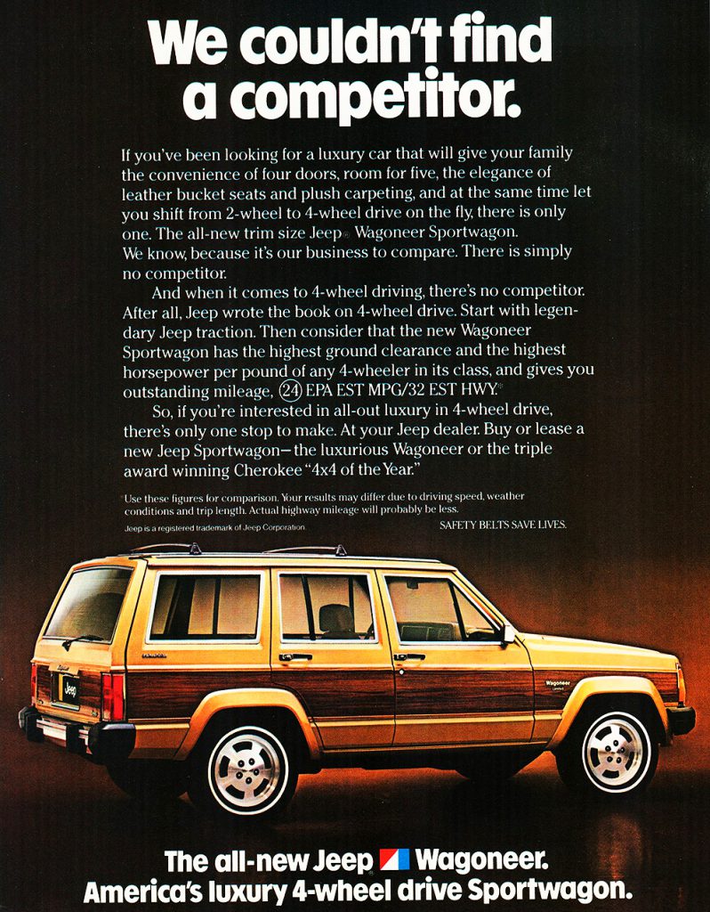 1984 Jeep Wagoneer Ad 