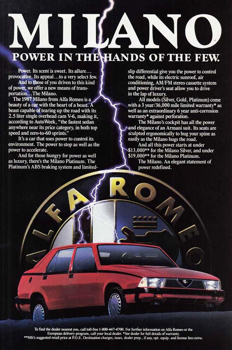 Model Year Madness 10 Luxury Car Ads From 1987 The