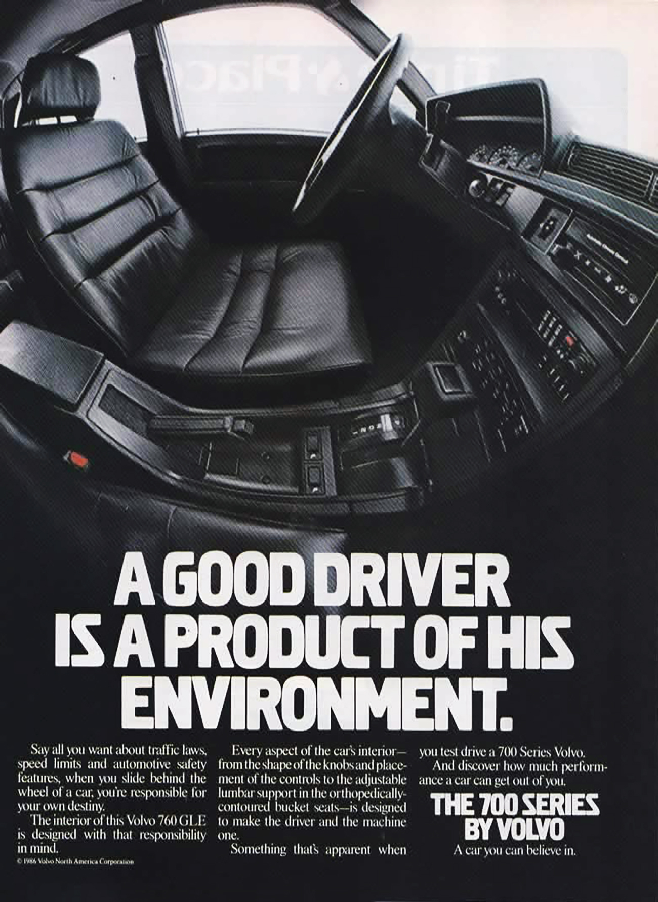 1987 Volvo 700 Series Ad, Luxury Car Ads from 1987