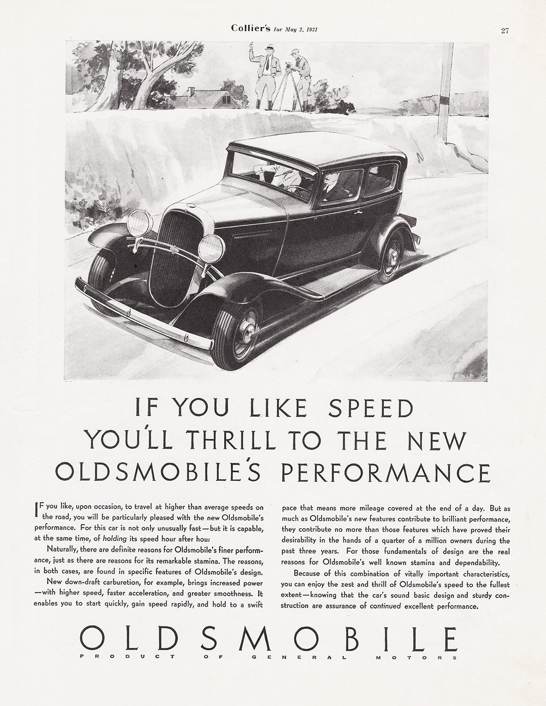 1931 Oldsmobile Ad 