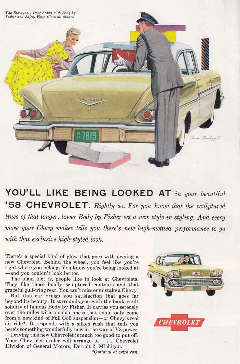 1958 Chevrolet Ad 