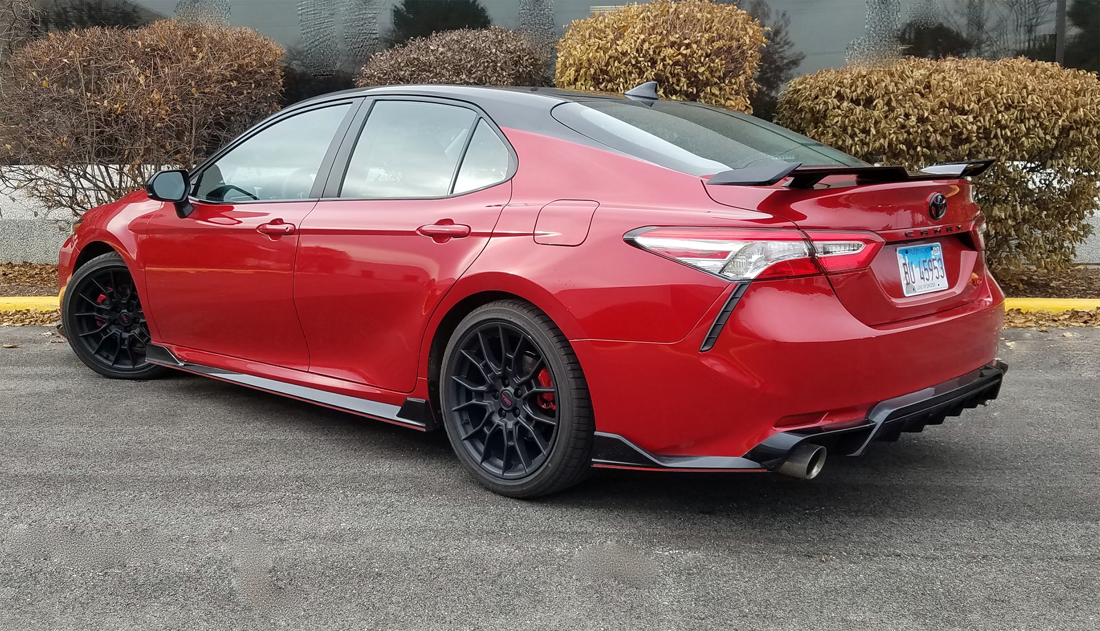 2020 Toyota Camry TRD in Supersonic Red 