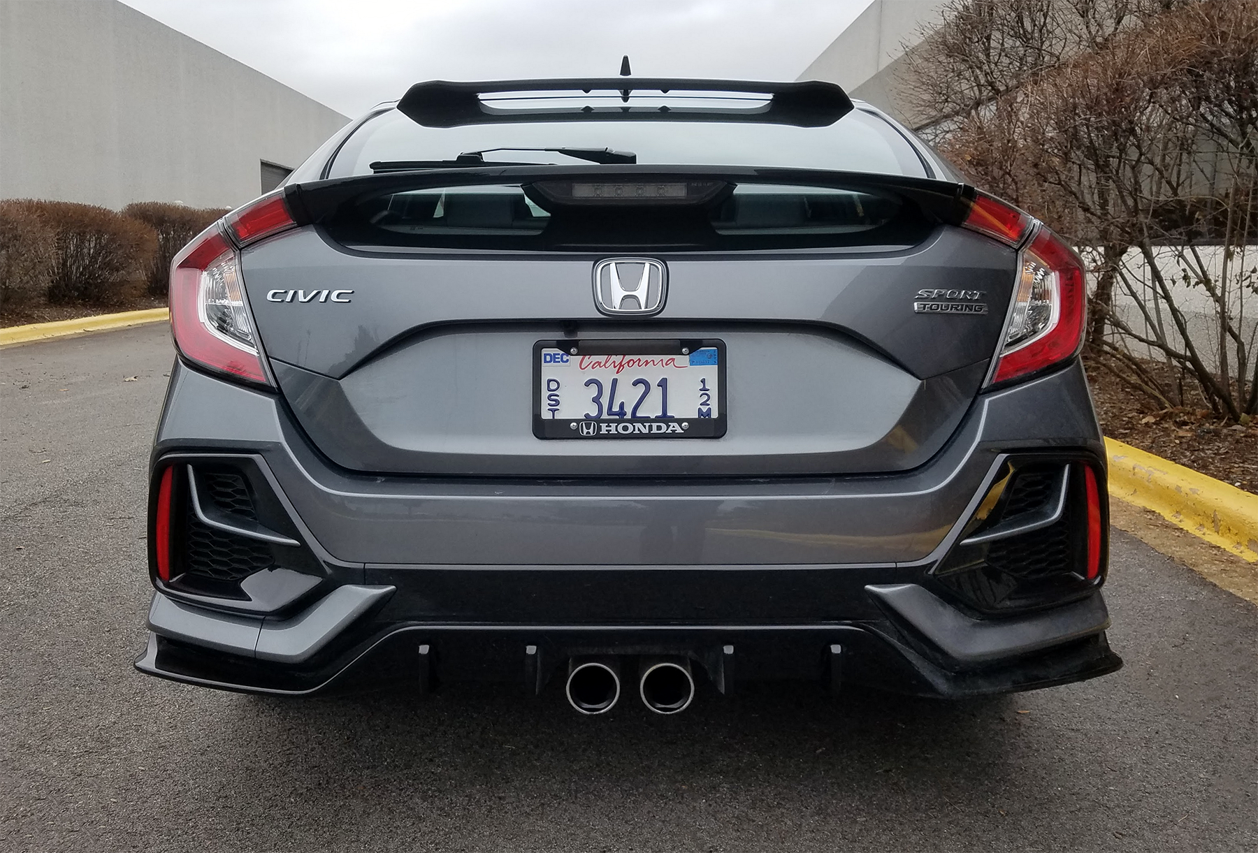 2020 Honda Civic Hatchback Sport Touring in Polished Metal