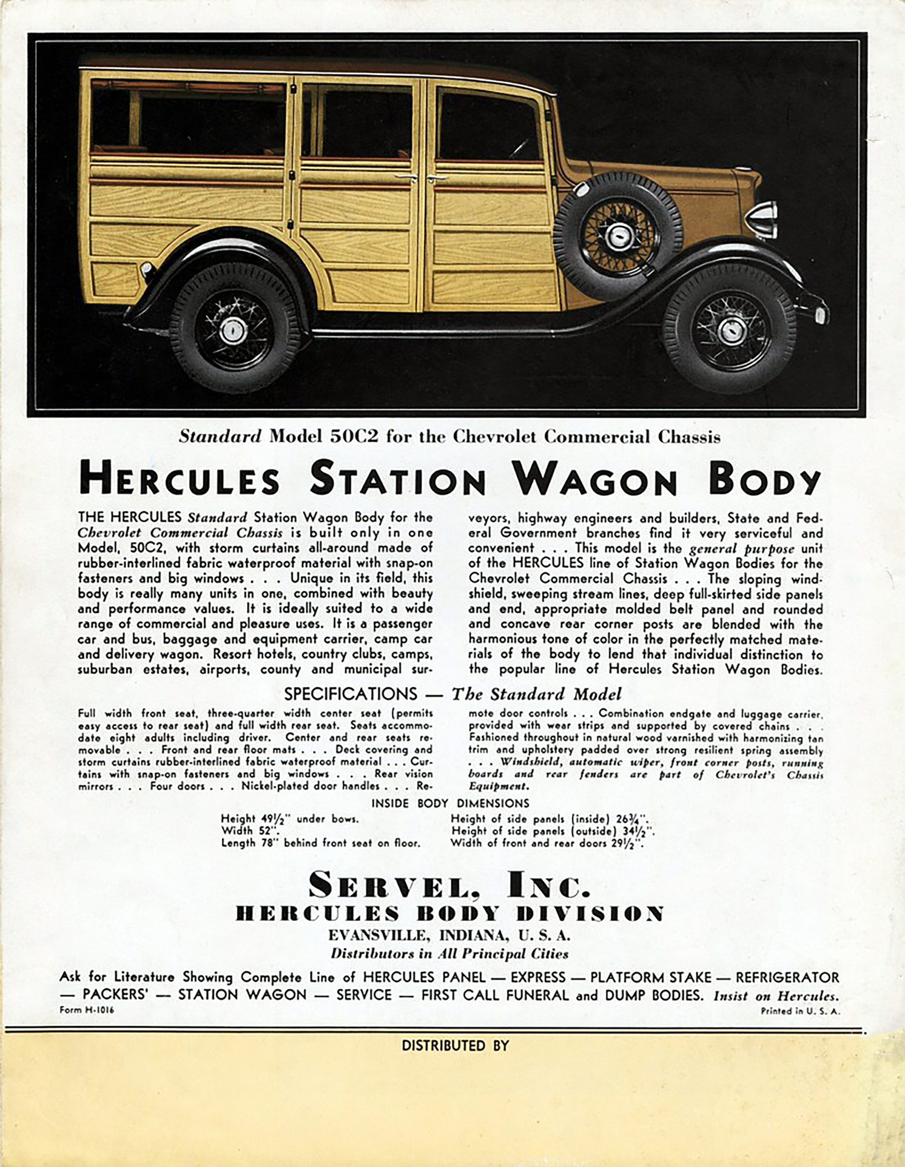 Hercules Station Wagon Body 