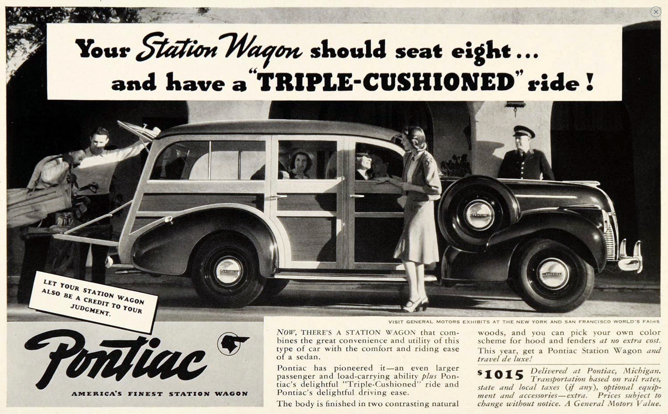 Vintage Station Wagon Ad