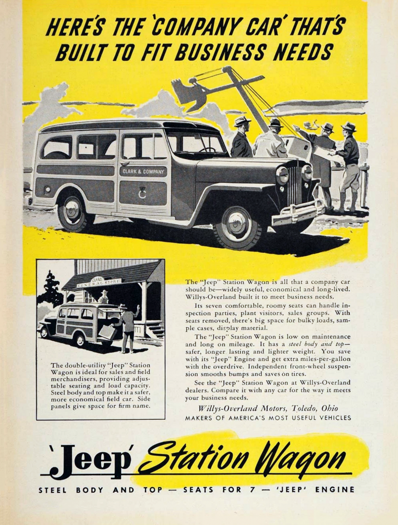 Vintage Station Wagon Ad