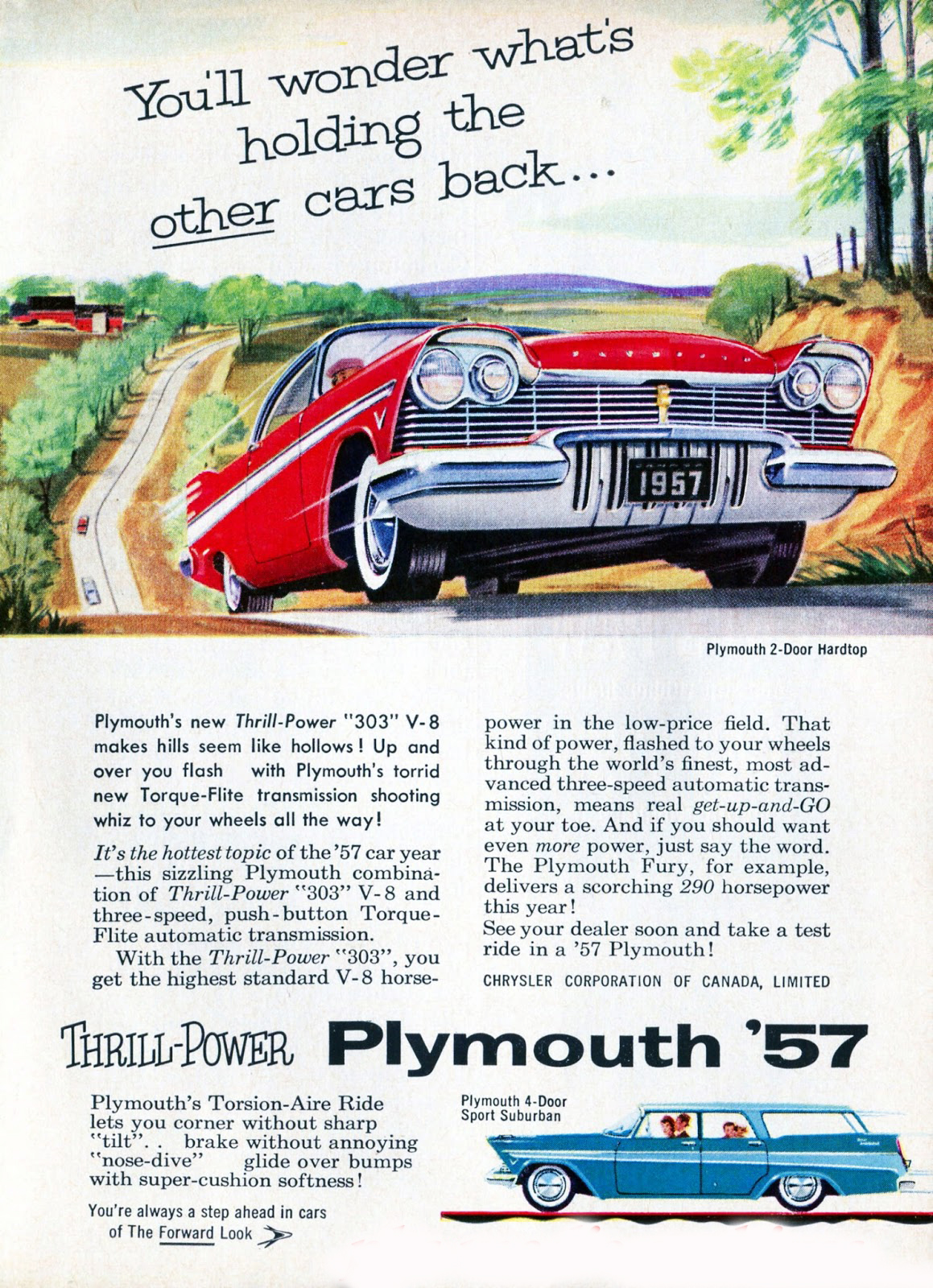 Torque-Flite, Plymouth, 1957, 