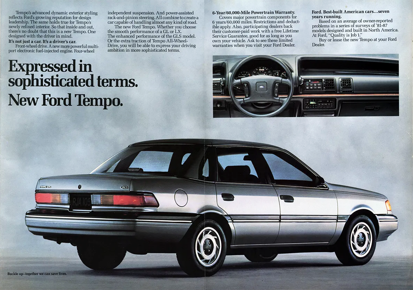 1987 Ford Tempo Ad 