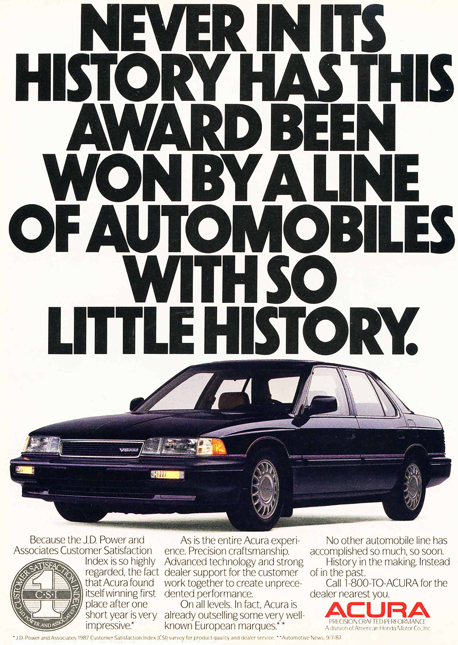 1988 Acura Legend Ad