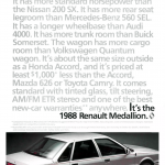 1988 Renault Medallion Ad