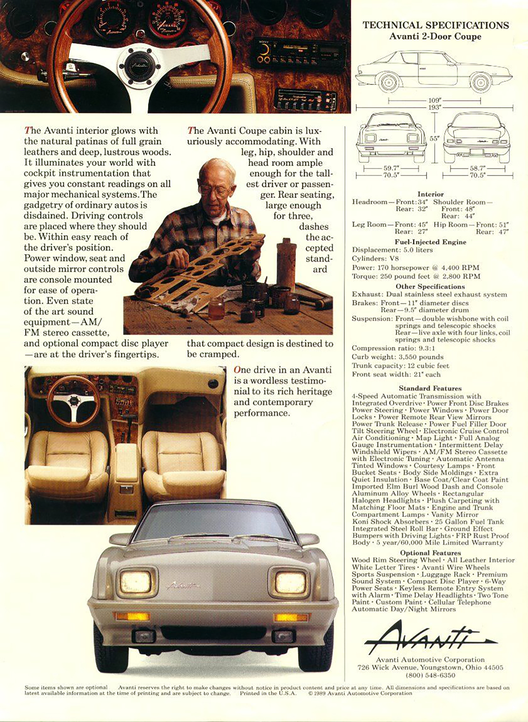 1989 Avanti Ad, Studebaker