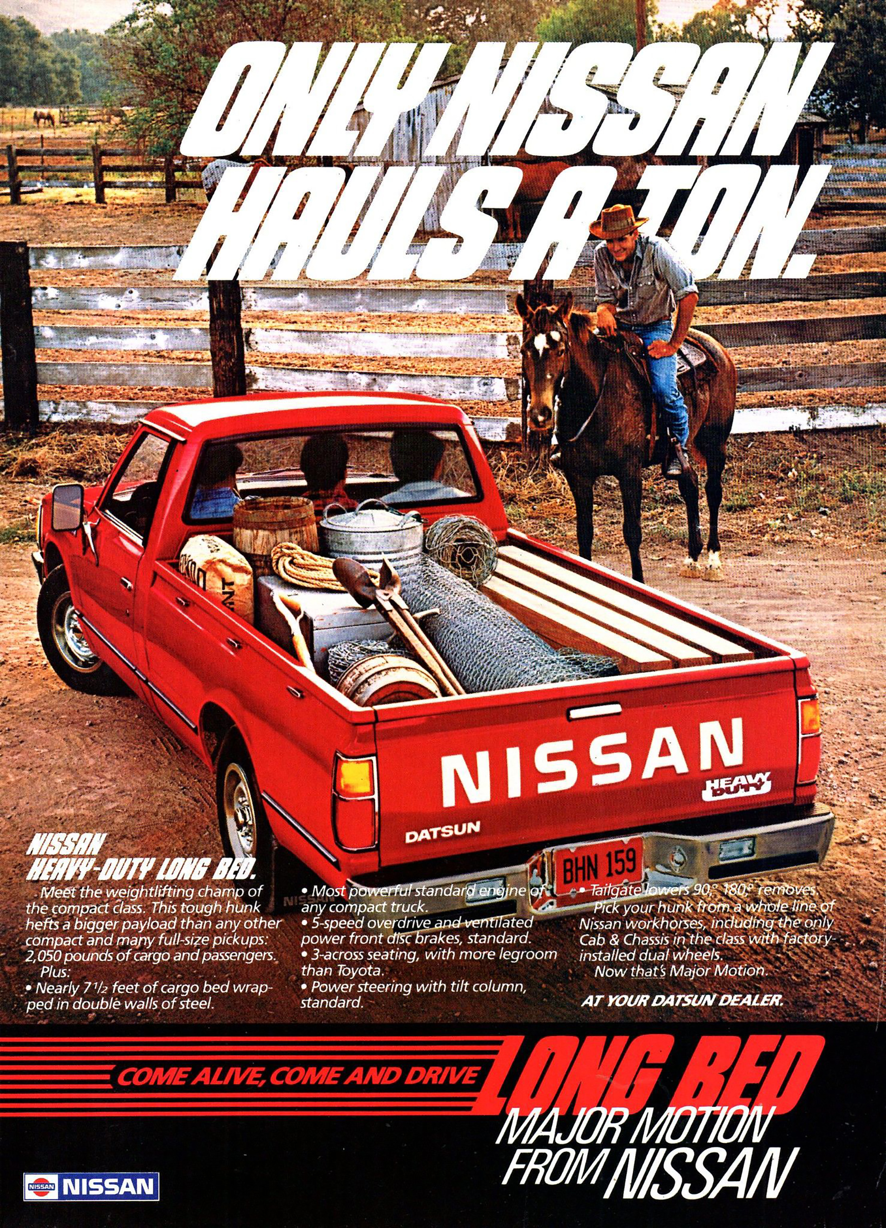 1984 Nissan Ad, Cowboy 