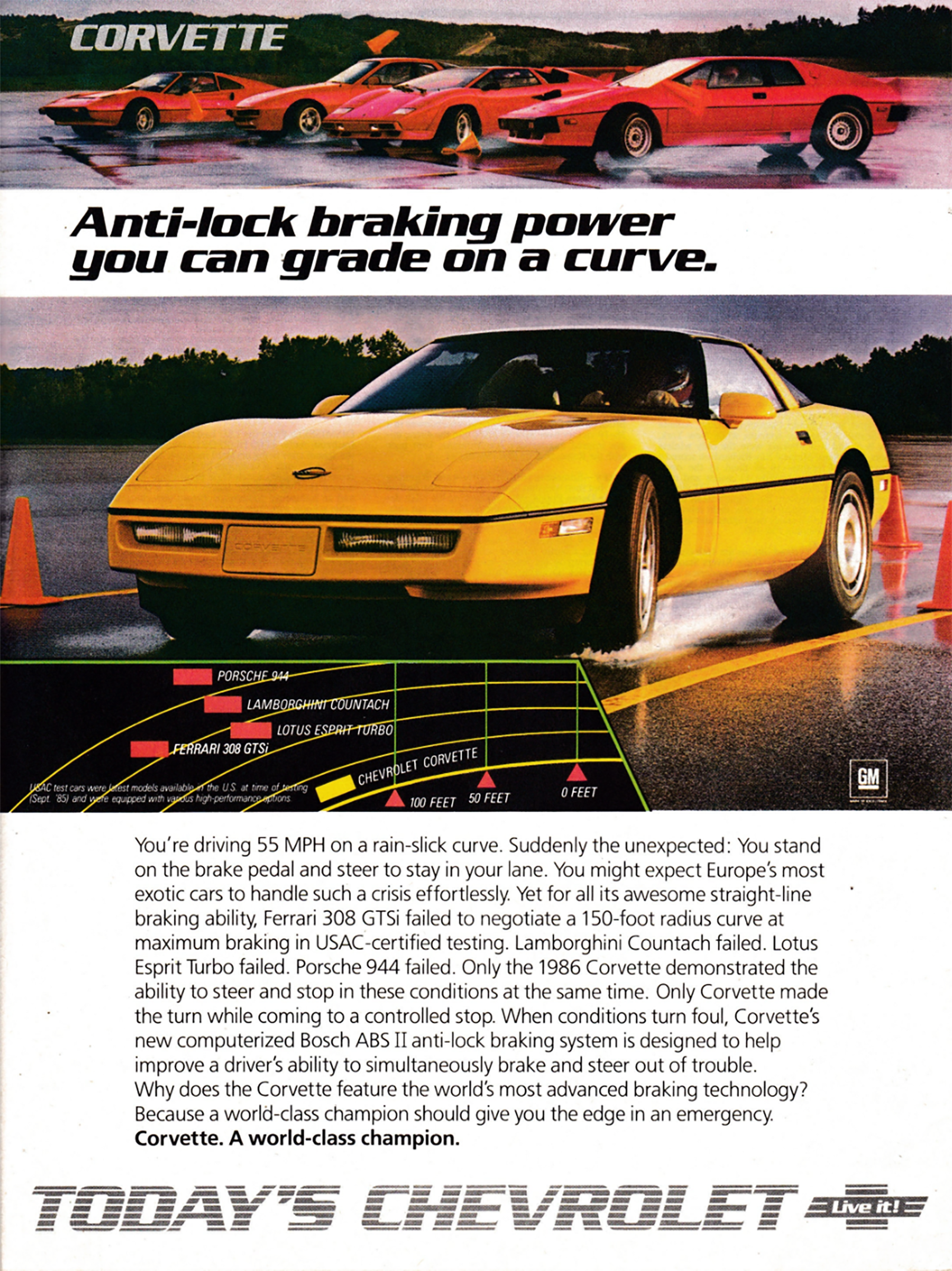 1986 Chevrolet Corvette Ad