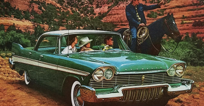 Cowboys in Classic Car Ads