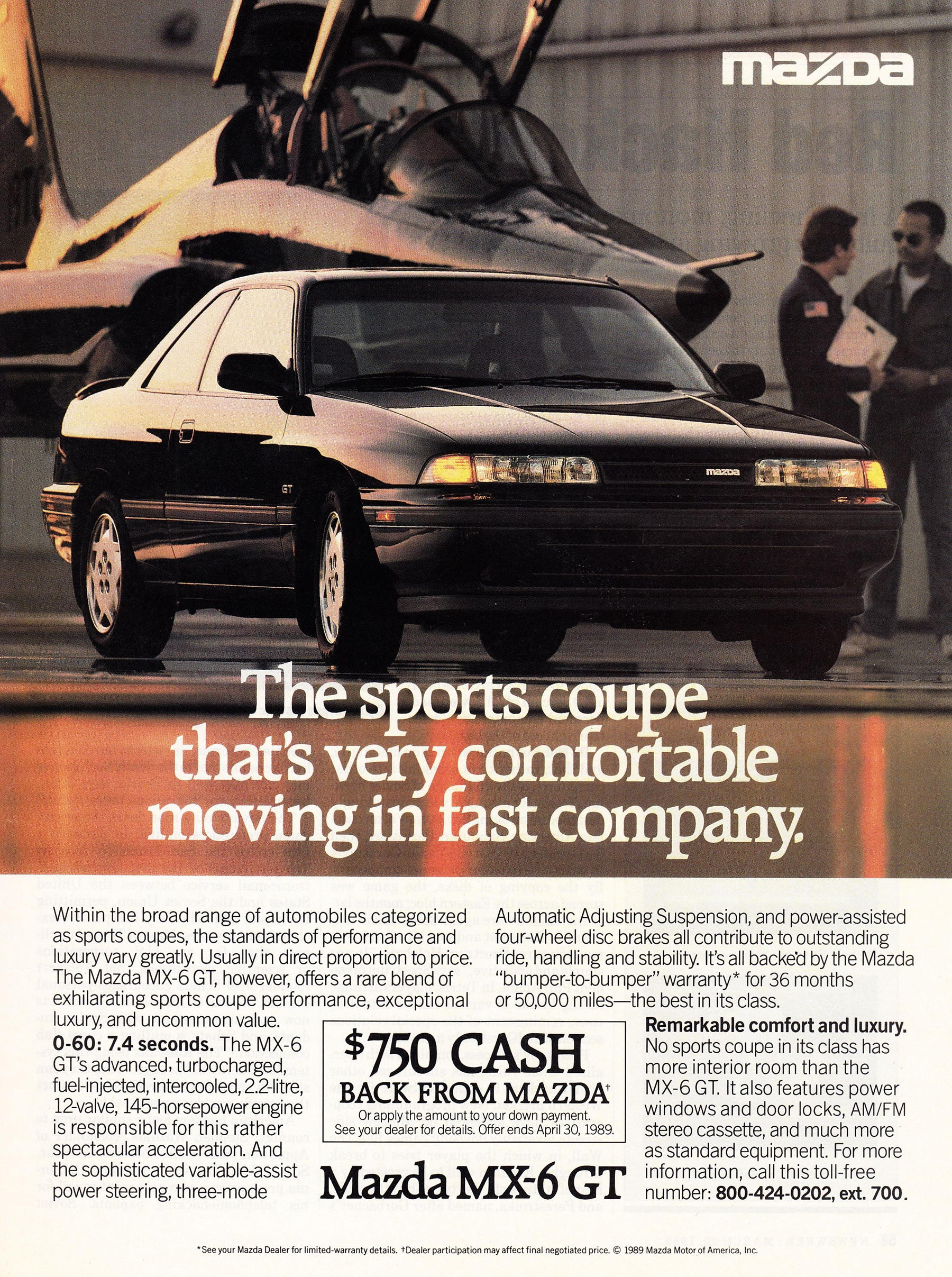 1989 Mazda MX-6 GT Ad