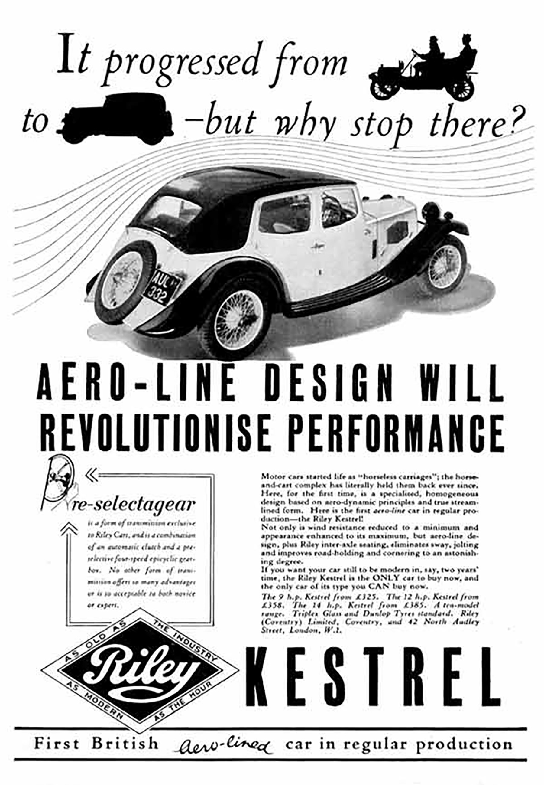 1934 Kestrel Ad