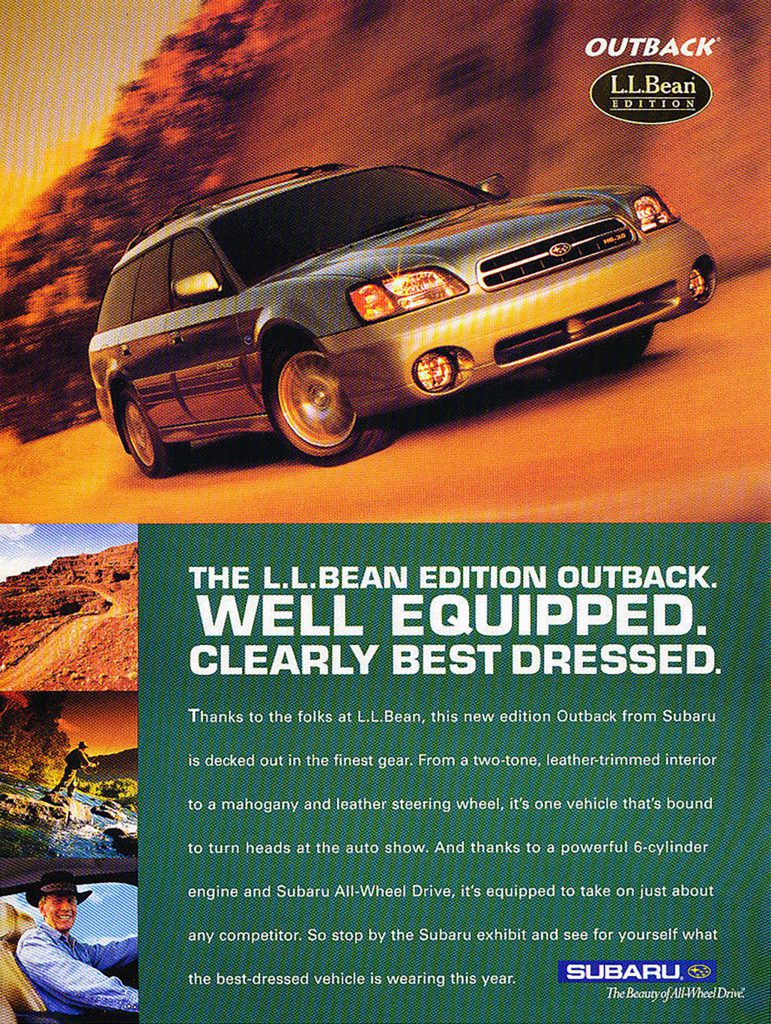 2001 Subaru Outback L.L. Bean Edition Ad