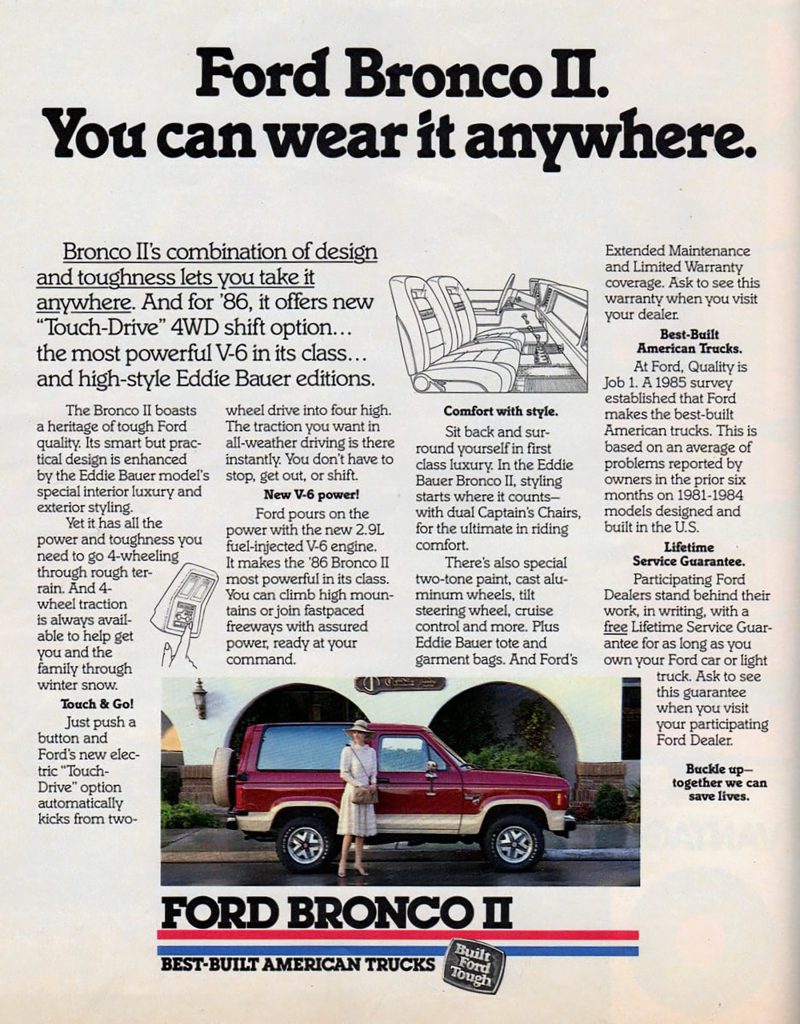 1985 Ford Bronco II Eddie Bauer
