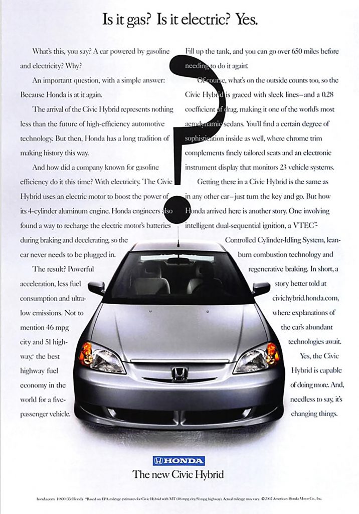2020 Honda Civic Hybrid Ad 