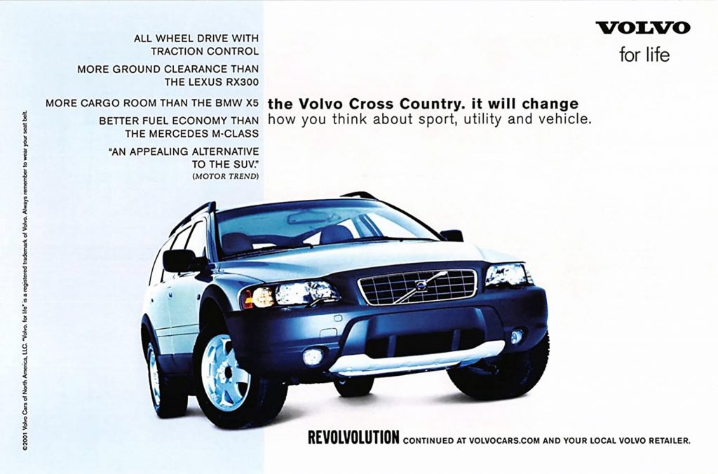 2002 Volvo Cross Country Ad 