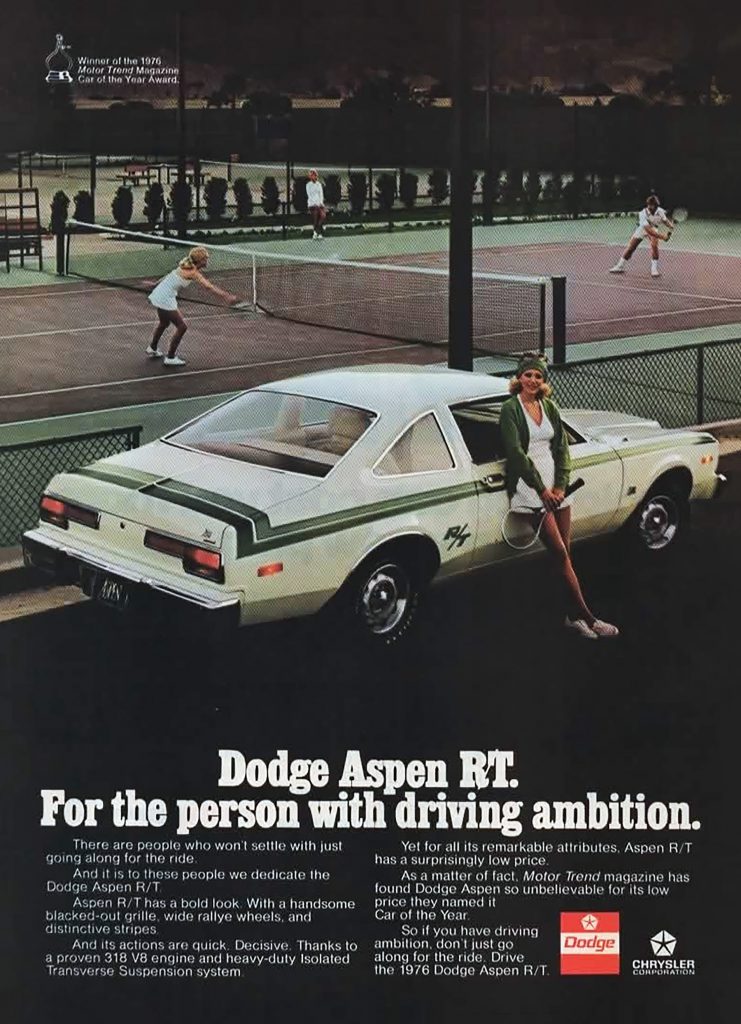 1976 Dodge Aspen RT Ad