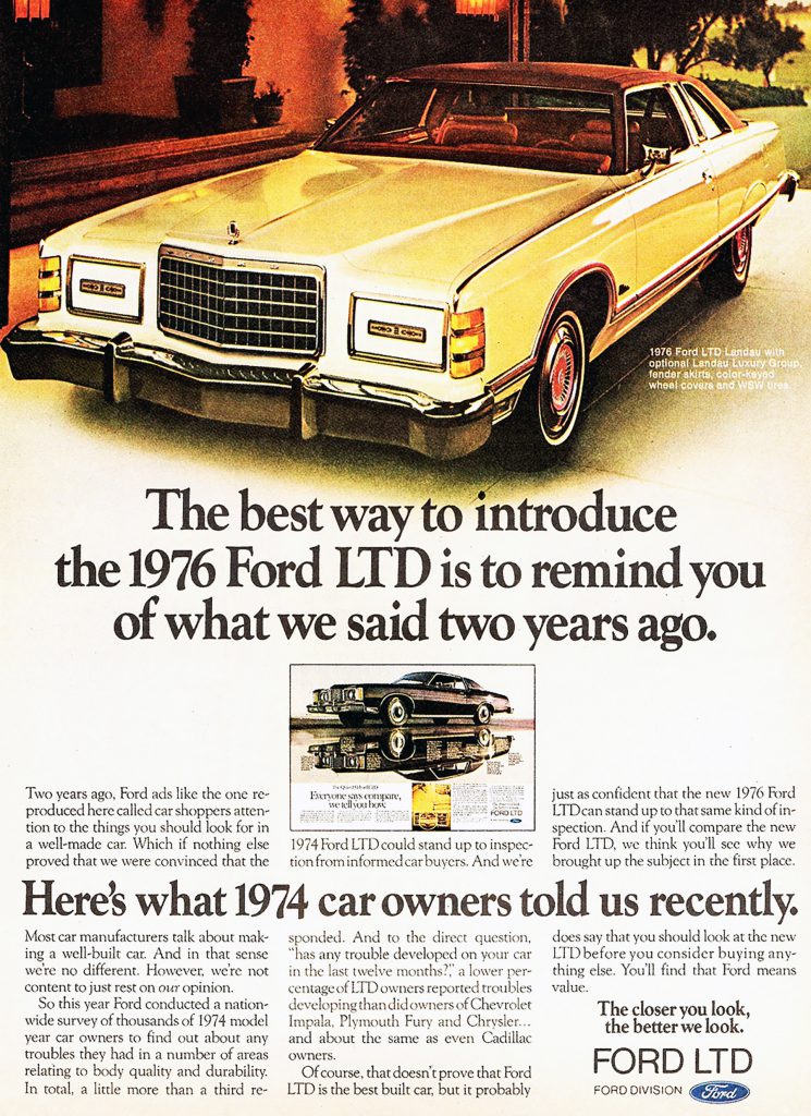 1976 Ford LTD Ad