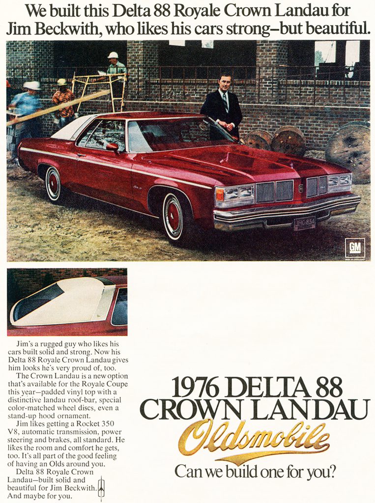 1976 Oldsmobile Delta 88 Crown Landau Ad