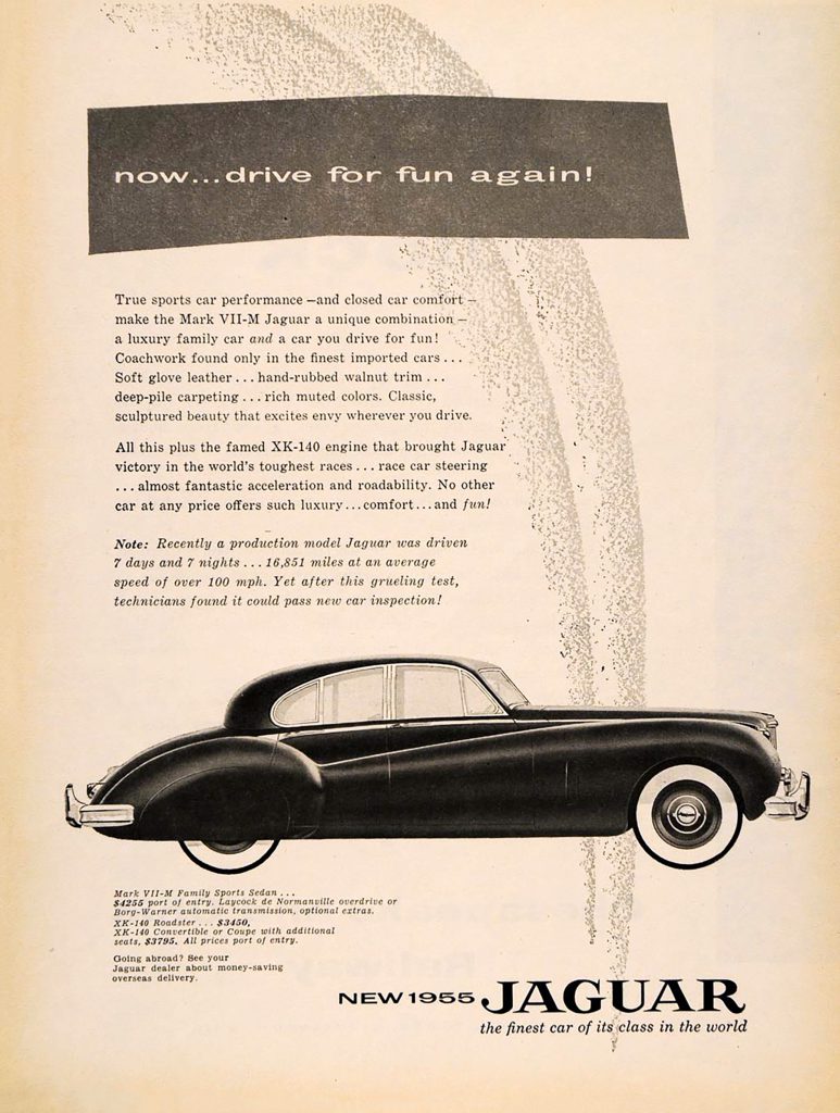 1955 Jaguar Ad