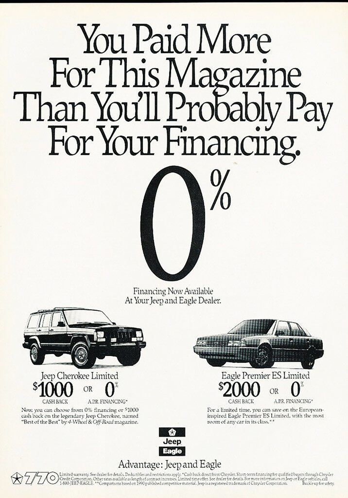 1990 Eagle Dealer Ad 