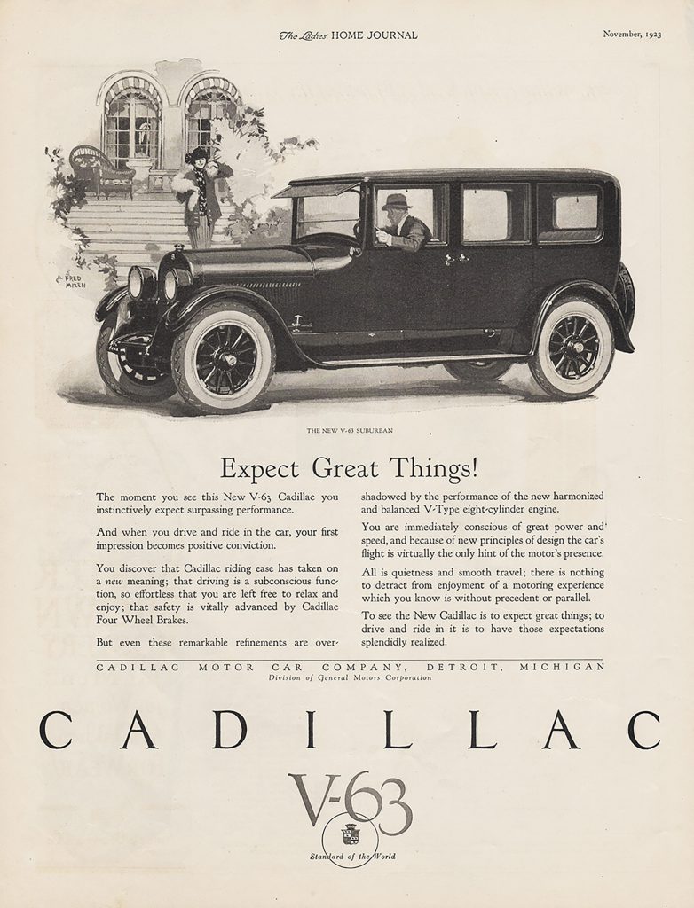 1923 Cadillac V-63 Ad, Classic Cadillac Ads