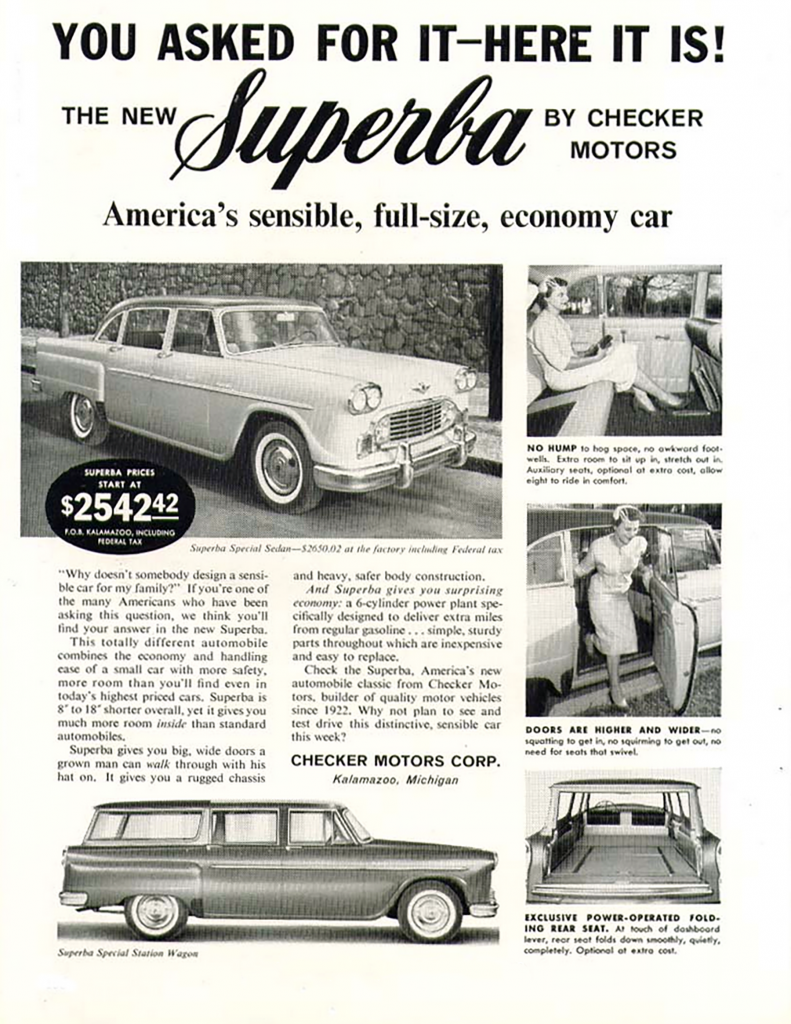 1960 Checker Superba Ad