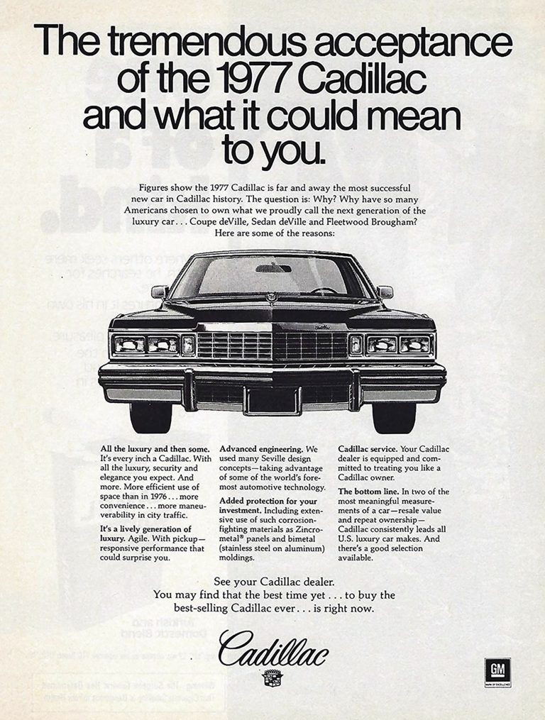 Wreath And Crest Madness A Gallery Of Classic Cadillac Ads The Daily