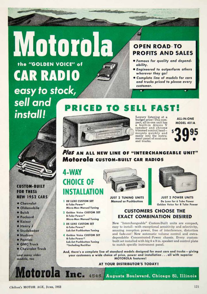 Motorola Car Radio Ad