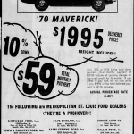 1970 Ford Dealer Ad, Newspaper,
