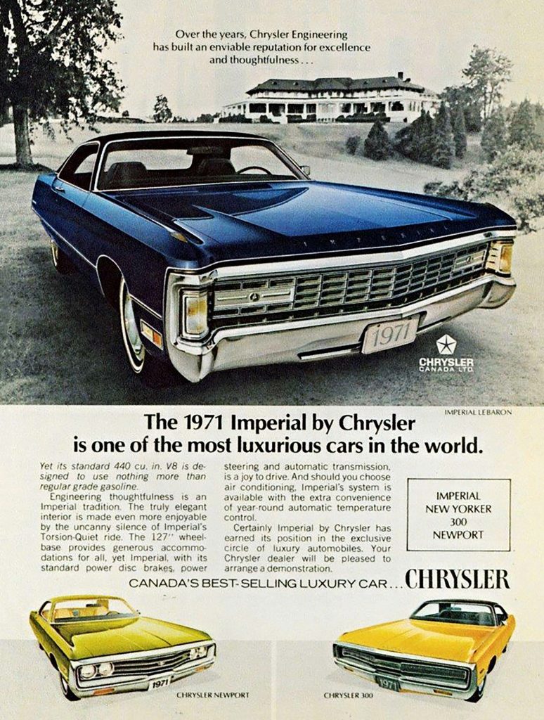 1971 Chrysler Imperial Ad