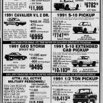 1991 Chevrolet Dealer Ad