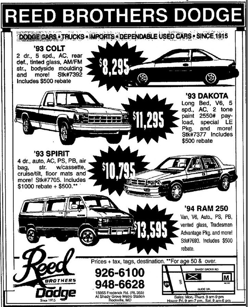 1994 Dodge Dealer Ad