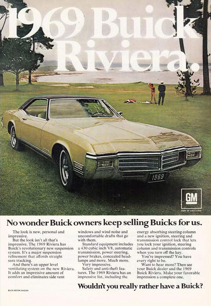 1969 Buick Riviera Ad