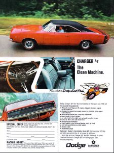 1968 Dodge Charger Ad "Clean Machine"