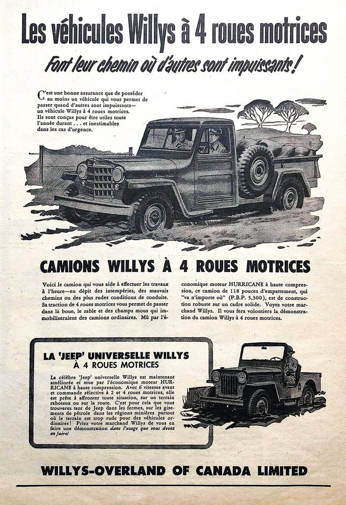 1953 Willys Ad